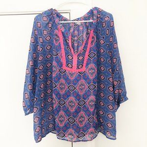 Tile Medallion Blouse